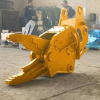 Cisaille de démolition de voitures en métal, attache hydraulique pour excavatrice avec lame en alliage haute résistance pour usine de recyclage