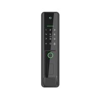 Tuya Smart WiFi Serrure de porte numérique Code RFID Carte à puce Smartphone App Déverrouiller biométrique Empreinte digitale Serrure intelligente