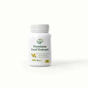Cápsulas de Hoja de Damiana OEM ODM - Suplemento Herbal Tradicional, Apoyo para la Salud de la Piel, Digestión y Estado de Ánimo, Apoyo para la Relajación, Vegano - Product Image 1