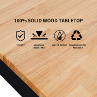 Banc de travail mural pliable personnalisé avec panneau perforé en bois massif, table de rangement robuste pour garage, organisateur d'outils d'atelier