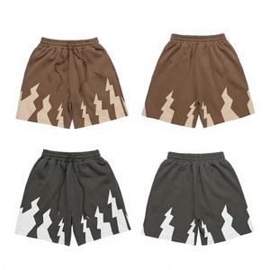 Pantalones Cortos de Pana Sólida Vintage Personalizados para Hombre, con Logotipo Bordado, Estilo Urbano, Largura hasta la Rodilla, Tela de Algodón, Pantalones Casuales de Secado Rápido - Product Image 1