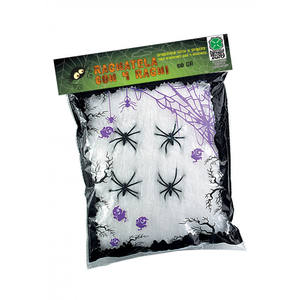 TELE DI RAGNO BIANCHE CON 4 RAGNOI NERI 50GR - Product Image 1