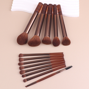 Ensemble de 15 pinceaux de maquillage pour le visage, les joues et le blush, en poils synthétiques de luxe, manche en plastique, forme angulaire, <span class=keywords><strong>utilisation</strong></span> pour le fond de teint, étiquette privée personnalisable - Product Image 3