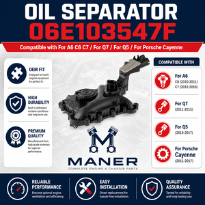 Separador de Aceite MANER 06E103547F, Válvula de Ventilación del Cárter PCV, Compatible con Audi A4 A5 A6 A7 A8 Q7 VW Touareg, Piezas del Motor - Product Image 4