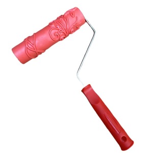 7'' Texture <b>Roller</b> DIY Decorative Art Pattern <b>Paint</b> <b>Roller</b> Rubber <b>Roller</b> for Walls Furnitures and Floors Decoration - Product Image 5