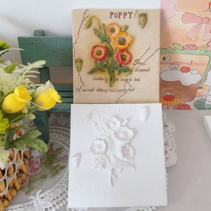 Peignez votre propre relief floral en plâtre, tableau de <span class=keywords><strong>dessin</strong></span> en gypse vierge pour plantes et fleurs, artisanat parent-enfant, peinture DIY, décoration artistique - Product Image 4