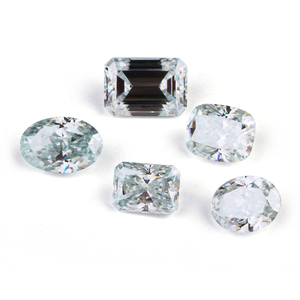 เพชรโมอิสสำหรับทำเครื่องประดับขนาด1 CT VVS1แล็บที่ได้รับการรับรองทรงกลมเจียระไนแบบไดโครอิค9.25โมห์ - Product Image 1