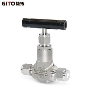 Válvula de Aguja Integrada GITO Jietuo, Conexión de Compresión de Alta Presión de 6000 PSI, Material SS316 - Product Image 4