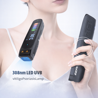 Lampe UV LED portable CN-308P4 avec batterie intégrée, haute intensité 40mW, UVB à bande étroite, usage personnel, Vitiligo, Psoriasis, Eczéma