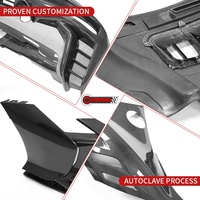 Body Kit Serat Karbon Kering Kompatibel Ferrari SF90, Upgrade Spider Track Gaya SF90XX, Bumper Depan Belakang, Langsung dari Pabrik