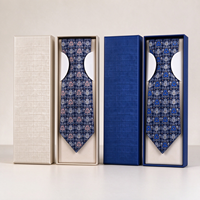 Boîte cadeau rigide personnalisée avec logo pour cravate, emballage de luxe pour hommes, mariage, affaires, étui cadeau en papier pour cravate