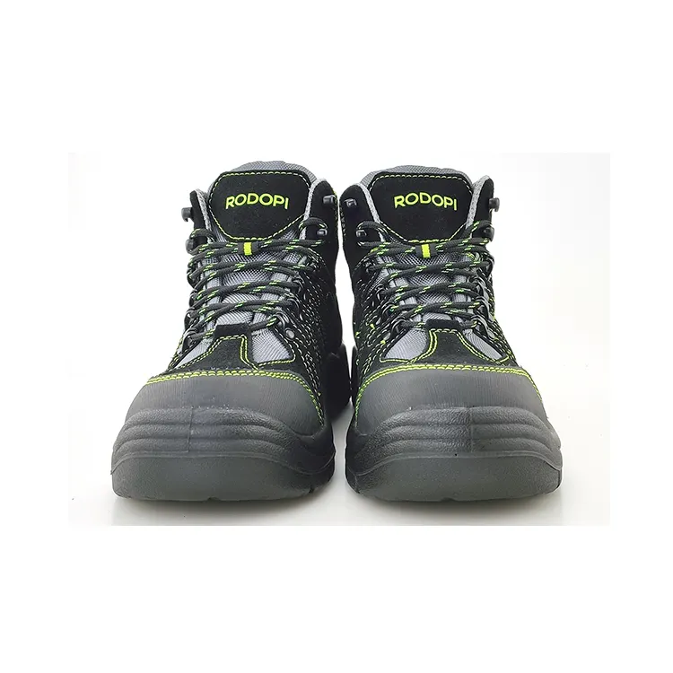 Wholesale Cheap Price Men Work Safety Shoes Boots with Steel Toe and Steel Plate