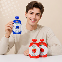 Pochettes à bec verseur personnalisables pour boissons gélifiées, sachets jetables pour portions de soupe - Emballage liquide de qualité alimentaire