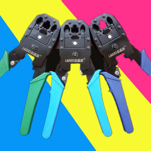 Lavers <b>Wire</b> Crimper 23 Awg Steel Front Entry <b>Soft</b> Grip Plastic Handle For Network Cable Crimping Tool - Product Image 3