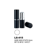 Tube à lèvres rond en plastique de luxe, emballage personnalisé pour rouge à lèvres avec impression sérigraphique pour cosmétiques