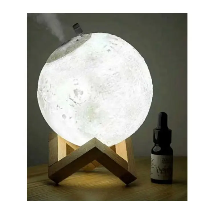 Ultrasonic Air Humidifier Essential Oil Led Night Lamp Moon Aroma Diffuser aromatherapy oil