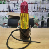 Sortie d'usine de haute qualité Portable rouge à lèvres narguilé Logo personnalisé en métal avec miroir Technique prix moins cher pour la vente en gros