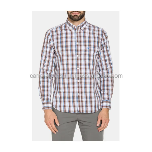 High quality long-sleeved striped men dress casual shirts shirt for men 100% cotton fabric