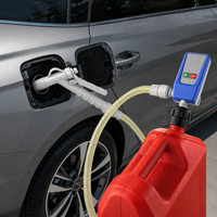 Pompe de transfert de carburant portable manuelle en plastique 3,2 GPM, alimentée par batterie, efficace et polyvalente pour voiture et camion