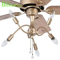 Ventilador de techo LED inteligente de 48 pulgadas, 5 aspas, sala de estar remoto Control tradicional para, comedor, dormitorio, decoración de baño