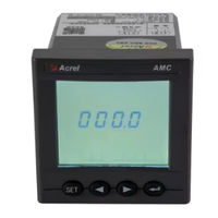 Acrel AMC72L-DI Amperímetro Digital de CC con Precisión del 0.5%, Múltiples Entradas (5A Directo / 4-20mA / 75mV Shunt), RS485 Modbus y Salida de 4-20mA