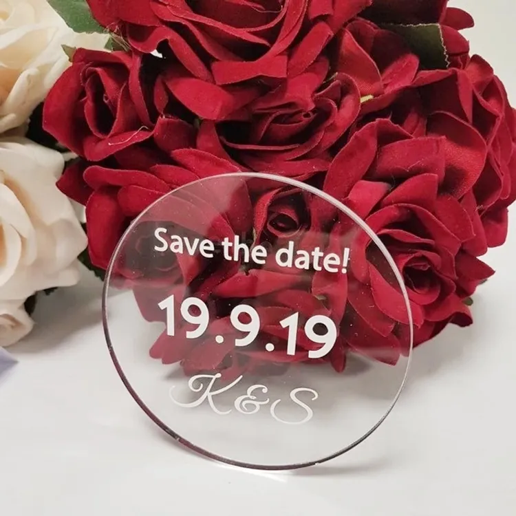 2020 Cung Cấp Nhà Máy Phổ Biến Wedding Party Lời Mời Thẻ Rõ Ràng Acrylic Khắc Cắt Lời Mời Đám Cưới Cho Đám Cưới Thanh Lịch