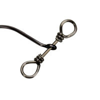 Crochet pivotant 360 degrés Twist Rig 2.5cm0.4g leurre appât souple Spin Drop Shot crochets pour bar et truite espèces pour la pêche en eau salée