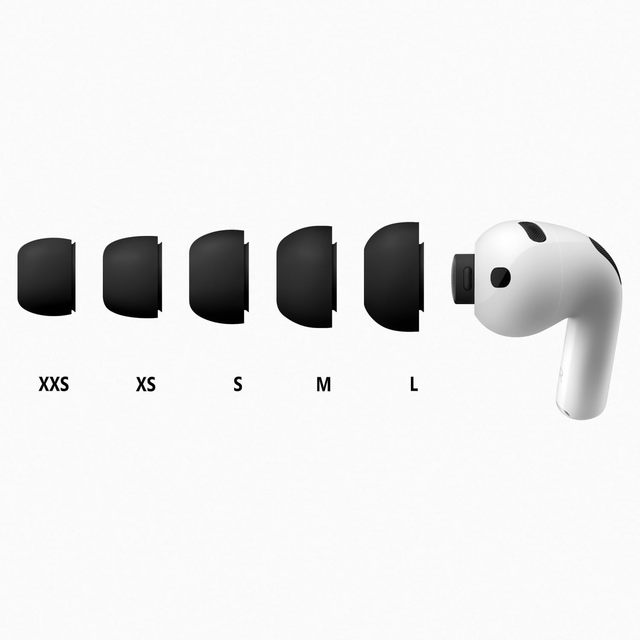 5 Size Replacement Ear Tips Compatible with AirPods Pro3,Silicone Ear Tips for AirPods Pro 3,Built-in Dust Guard Screen