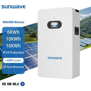 Аккумуляторная система Sunwave 8000 Cycle для домашнего хранения энергии, настенная, LiFePO4, 51.2В/48В, 314Ач/200Ач/100Ач, 5кВтч/10кВтч/16кВтч/21кВтч. - Product Image 3