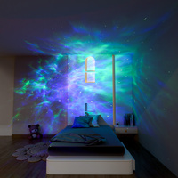 Lampe projecteur nébuleuse, ciel étoilé, lumière nocturne, lumière ambiante changeante de couleur RGB pour la chambre à coucher, décoration de la maison