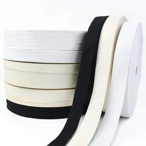 Meetee RD105 10-35mm Sangles de Coton Diy Accessoires de Couture Vêtement Toile Sac Vêtements Ceinture Tissé Bande de Coton Uni
