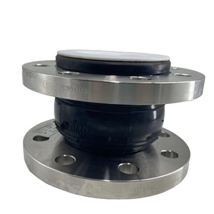 Dn125 Epdm Flexible Gummi-Expansions balg verbindung Kohlenstoffs tahl Vulkan isierter Gummi Rund geschmiedet 3 Jahre Gummi rad flansch gleich - Product Image 1