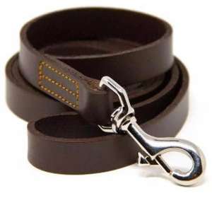 Laisse en cuir 5 pieds-Marron pour chiens - Product Image 2