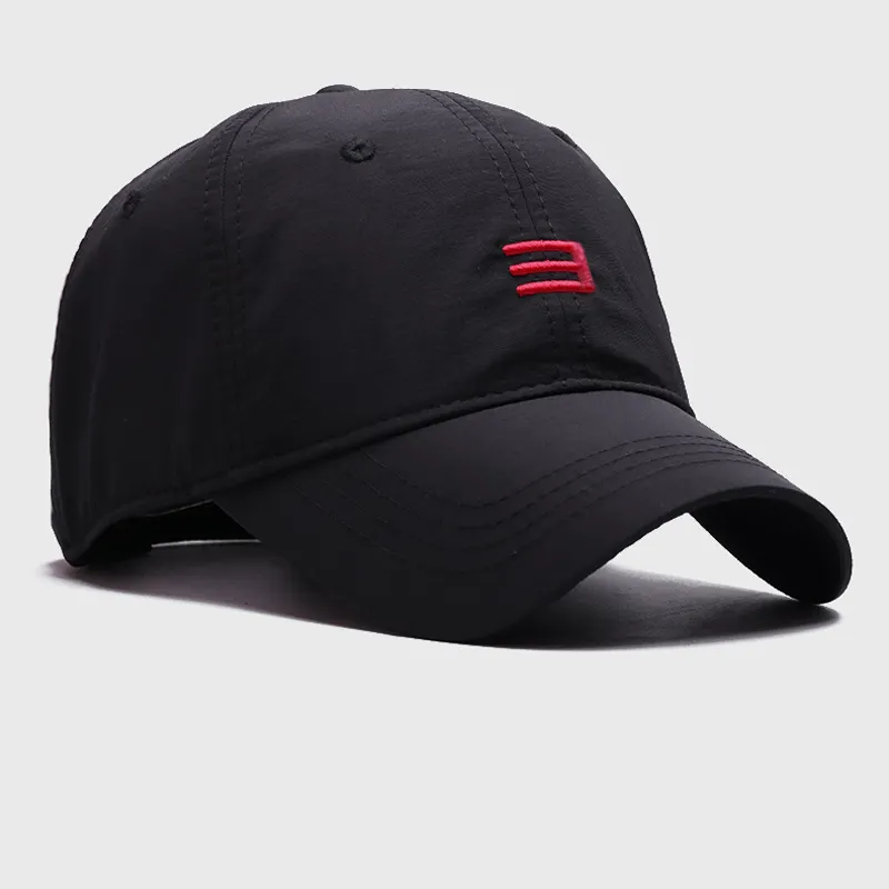 Cheap Custom Unisex fashion High Quality 6 Panel nylon Dad Hat Unstructured Embroidery Logo nylon Baseball Cap