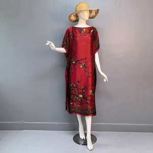 2025 colección Primavera Verano elegante suelto Simple Floral conjunto de dos piezas vestido musulmán de gran tamaño <span class=keywords><strong>Falda</strong></span> larga Casual lujoso - Product Image 2