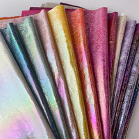 0.6mm Magique PU Cuir Fleur Impression Faux Cuir Étanche Matériau Lisse pour Sac Canapé Décorations