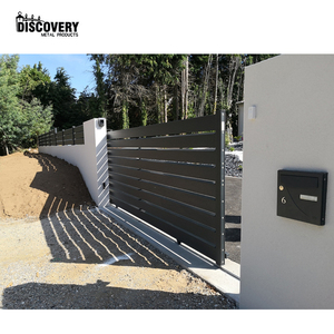 <span class=keywords><strong>Portail</strong></span> <span class=keywords><strong>coulissant</strong></span> en aluminium de haute qualité pour le marché français porte coulissante à détection automatique de conception moderne - Product Image 4