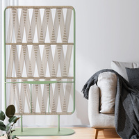 Cloison minimaliste en alliage d'aluminium tressé pour la décoration du salon, du patio et du jardin
