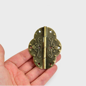 Bisagra ovalada antigua Jw de 69x53 mm, de hierro, para montaje en superficie, diseño tradicional, para caja de madera, accesorio de ferretería para embalaje. - Product Image 4