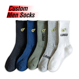 <span class=keywords><strong>Chaussettes</strong></span> de sport personnalisées avec logo brodé, <span class=keywords><strong>chaussettes</strong></span> pour hommes, <span class=keywords><strong>chaussettes</strong></span> de marque en tricot jacquard, fabricant OEM personnalisé, <span class=keywords><strong>chaussettes</strong></span> pour hommes - Product Image 1