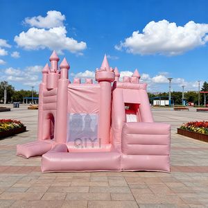 Castillo Inflable Comercial Personalizado con Tobogán y Piscina de Pelotas, Color Princesa, Certificado CE, Garantía de 3 Años - Product Image 1