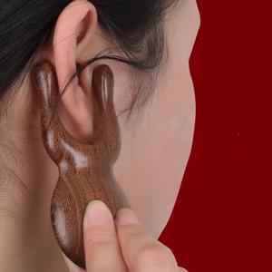 Petit grattoir en bois de santal en forme de grenouille pour le nettoyage du visage, protection des yeux, débouchage des pores, <span class=keywords><strong>brosse</strong></span> de nettoyage portable - Product Image 3