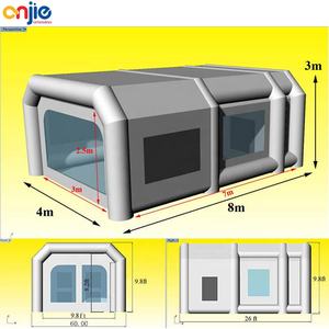Station de travail automobile portable à vendre Cabina De Pintura Inflable Housse de voiture Tente de peinture mobile <span class=keywords><strong>Cabine</strong></span> de peinture gonflable - Product Image 4