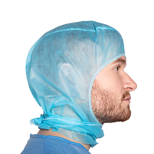 Bệnh Viện dùng một lần Phi Hành Gia Mũ ánh sáng màu xanh Balaclava mui xe với cổ Tie không dệt đầu chà Bìa y tế cap & giày Bìa - Product Image 4