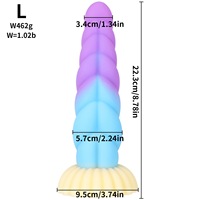 Plug anal en silicone torsadé coloré Expansion de forme spéciale pour la masturbation des hommes et des femmes Dilapis doux