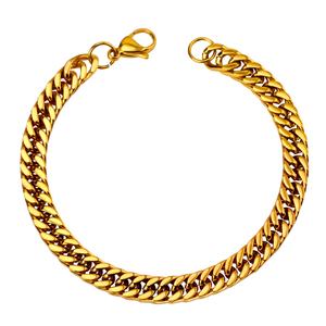 Bracelet cubain pour homme en acier inoxydable, hypoallergénique, inaltérable, prix de gros, best-seller, unisexe - Product Image 4