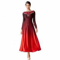 M-2018 Salle De Bal Danse Robe Standard Salle De Bal Lisse Compétition de Danse Robe Tango Valse Danse Robe À Vendre