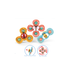 Vente en gros <span class=keywords><strong>hochet</strong></span> jouet pour bébé en rouleau à <span class=keywords><strong>ventouse</strong></span> Happy Spin 6 petite boîte dans une boîte de présentation - Product Image 3
