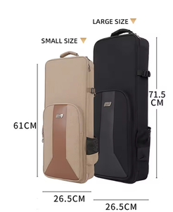 Estuche de saxofón soprano impermeable grueso personalizado OEM 2 Saxofones de soplete bolsa de instrumentos musicales duradera suministro de fábrica al por mayor - Product Image 2