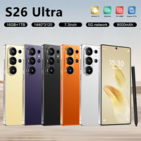 Último Modelo 2026, S26 Ultra HD, Pantalla OLED de 120Hz, Cámara de 108MP, Carga Rápida de 120W, Teléfono Inteligente CDMA/LTE